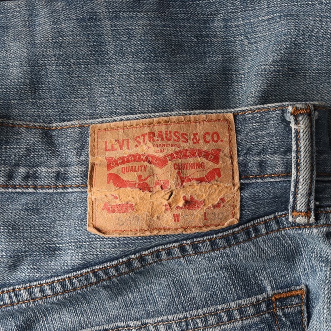 리바이스 중청 스트레이트 데님 팬츠 32 상품이미지5