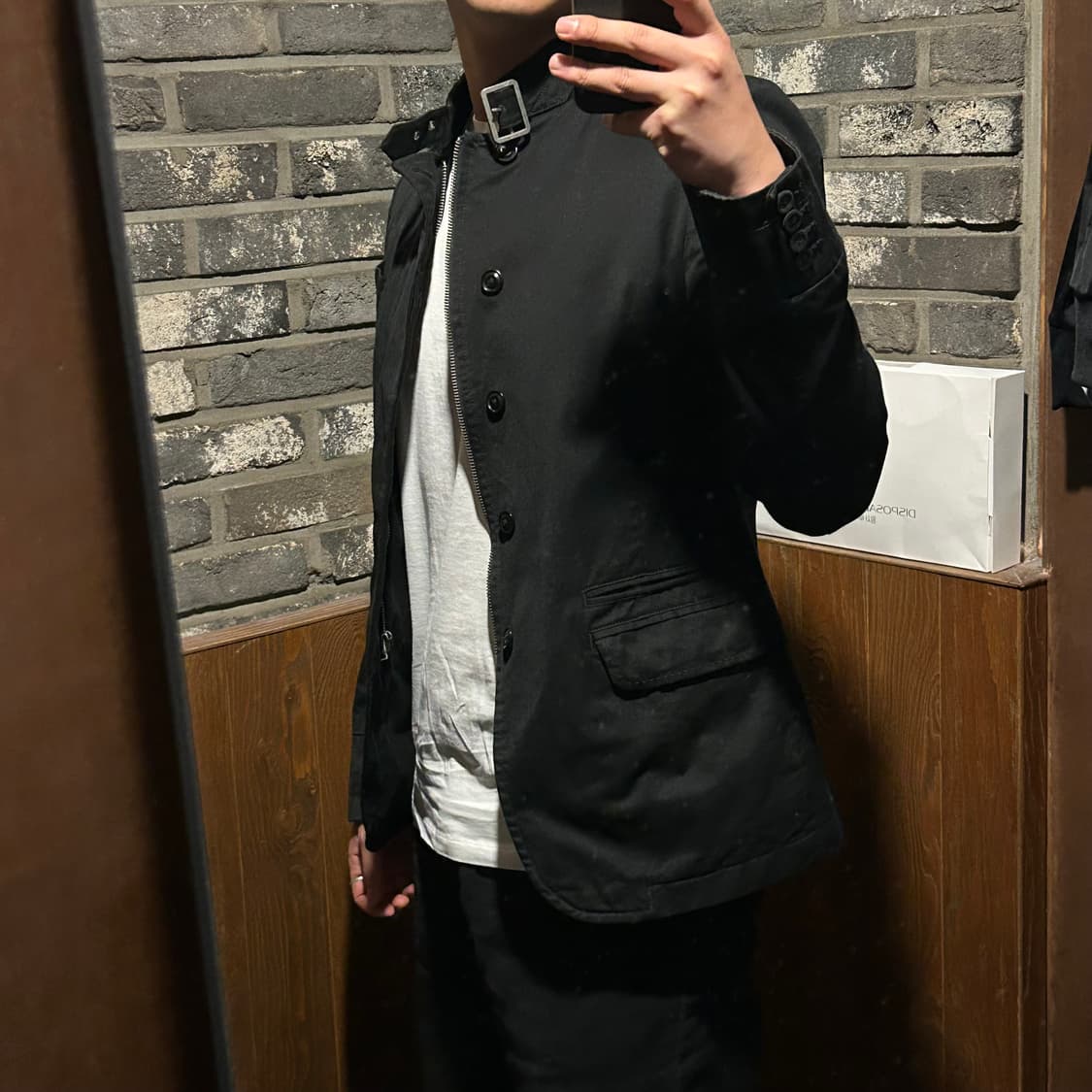 M) 디젤 Diesel 10ss 알케미 라인 버클 넥 자켓 상품이미지10