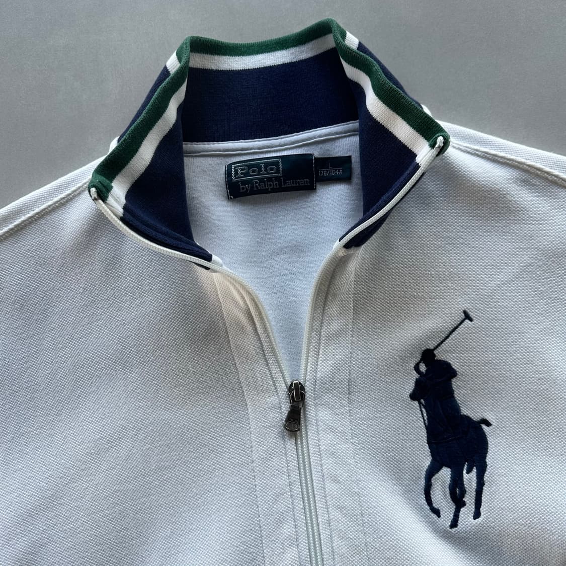 [L]폴로 랄프로렌 빅포니 화이트 코튼 집업 상품이미지7