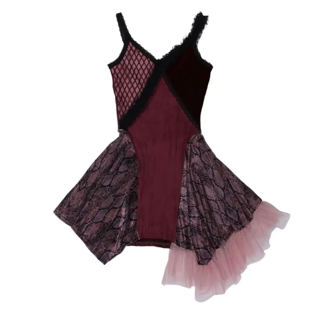 달링유어배드 미드나잇 에프터 파티드레스 와인 상품이미지1