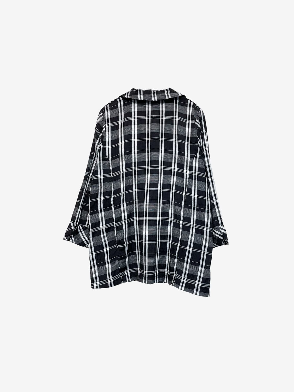 Check Pocket Shirt Jacket - Black 상품이미지7