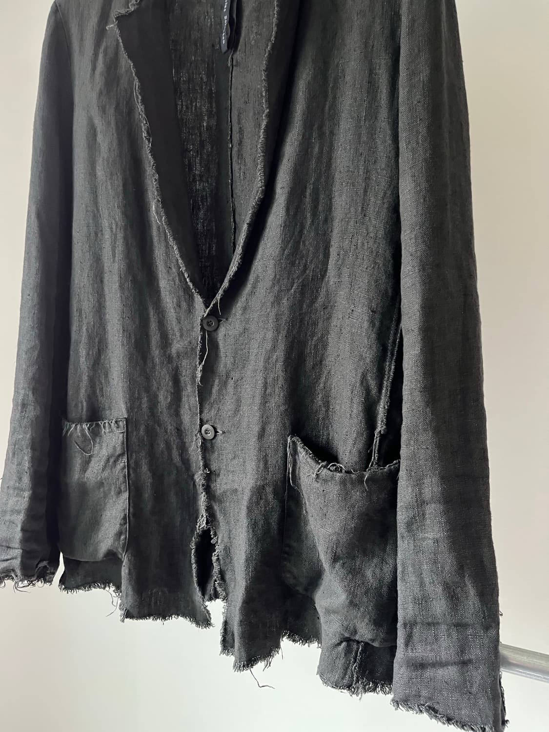 Poeme Bohemien Cut Off Linen Jacket 상품이미지3