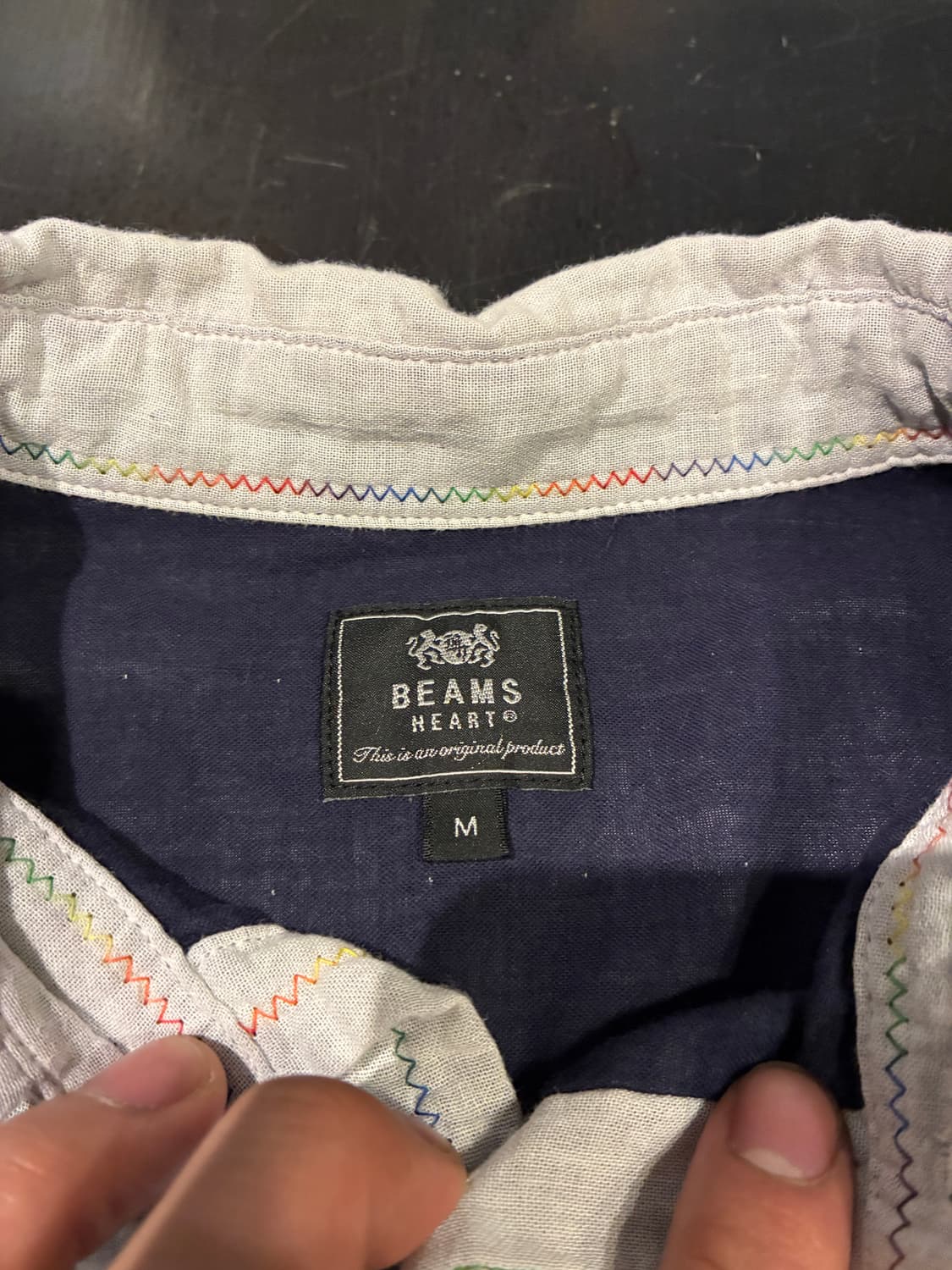 M) 빔즈 하트 반팔셔츠 상품이미지4