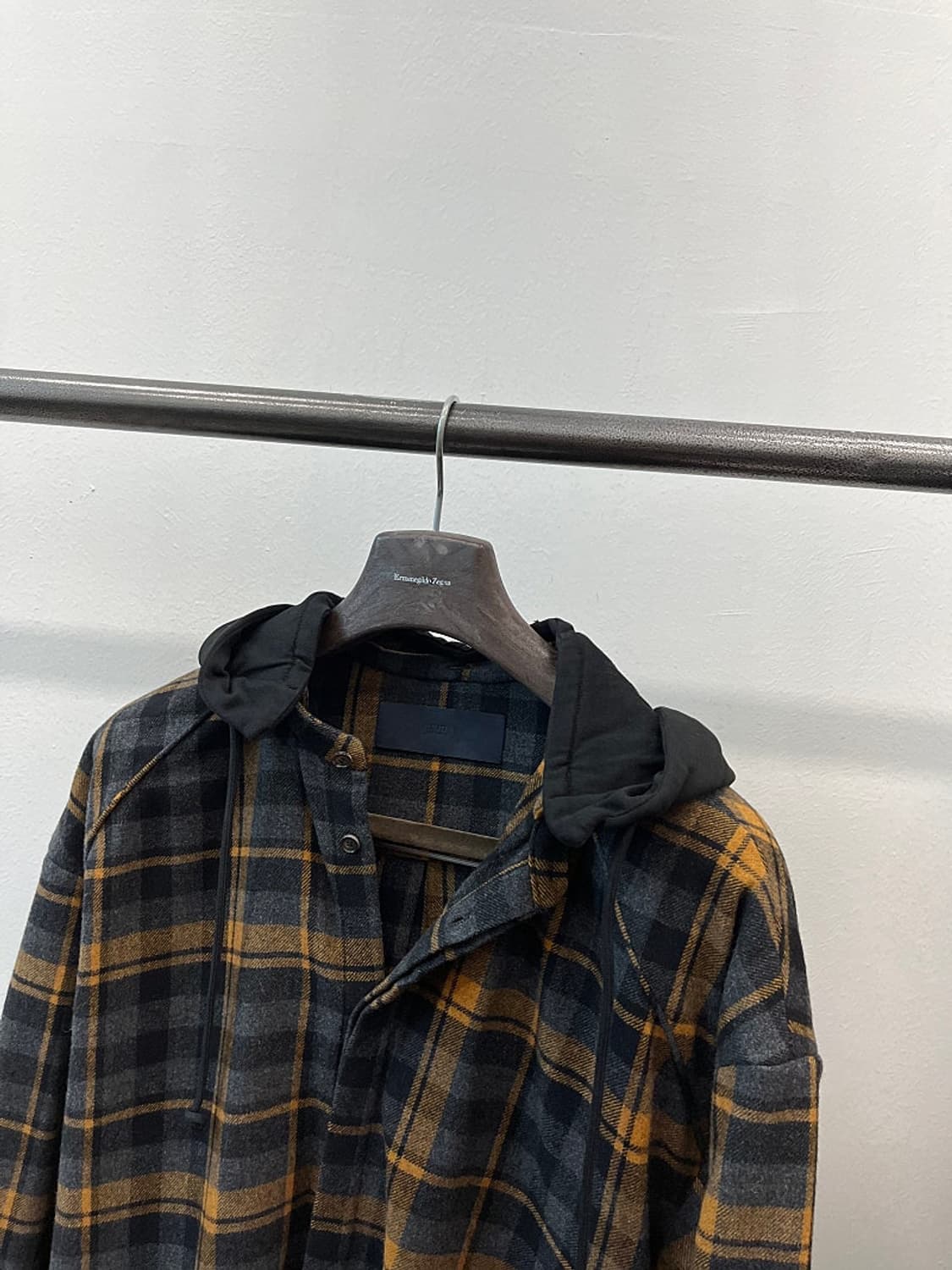 105) 준지 후드 플란넬 셔츠  상품이미지3