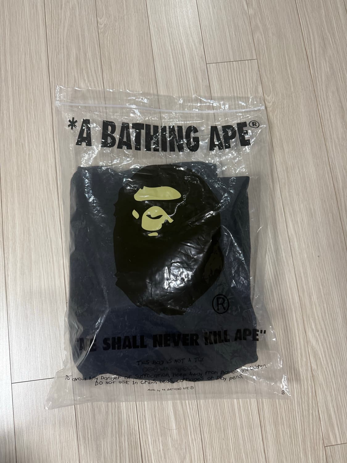 배이프 검정 후드티 상품이미지2