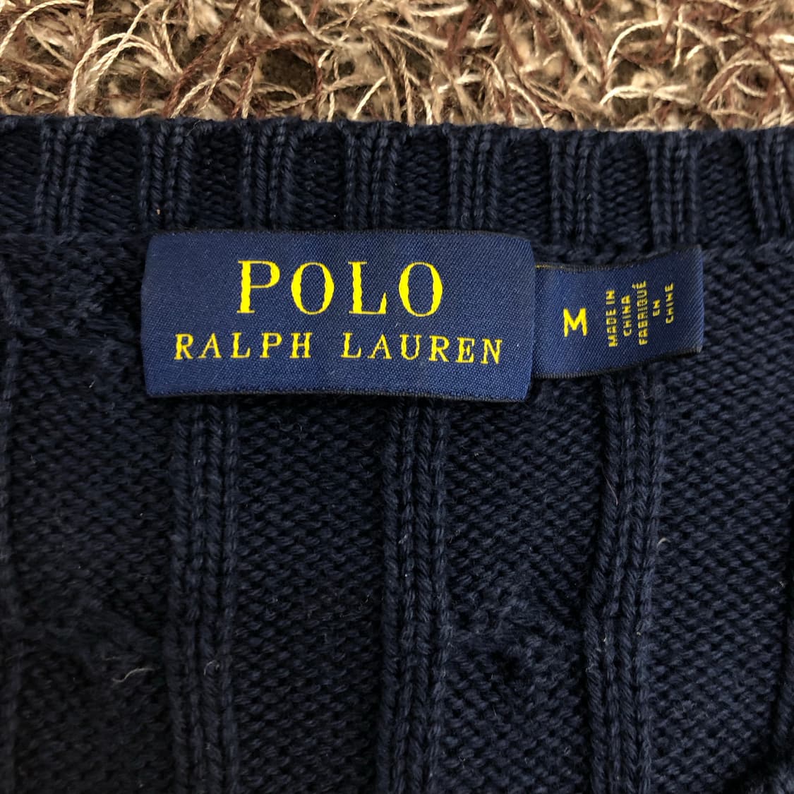 폴로 랄프로렌 네이비 케이블 니트 상품이미지4