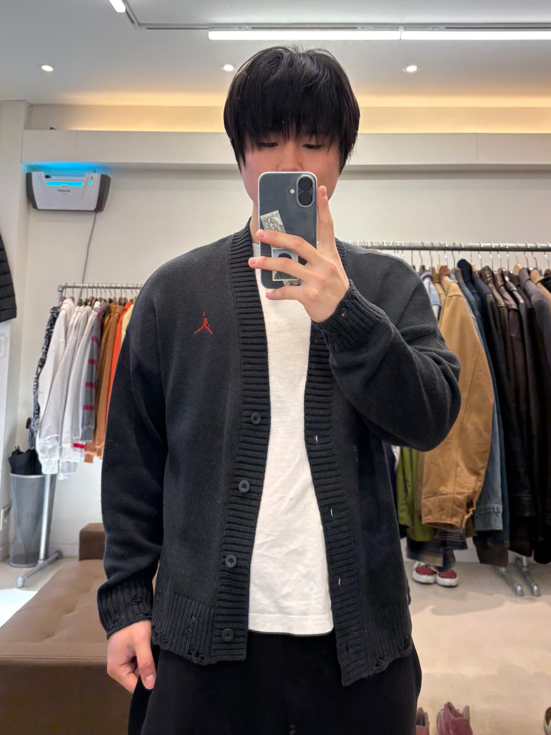 나이키 조던 디스트레스드 가디건 상품이미지8