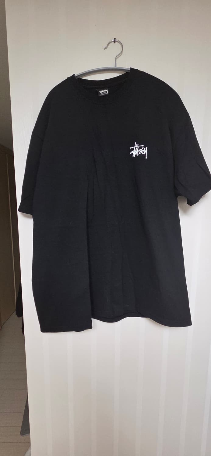 스투시 베이직 반팔 블랙,화이트 XL 상품이미지1