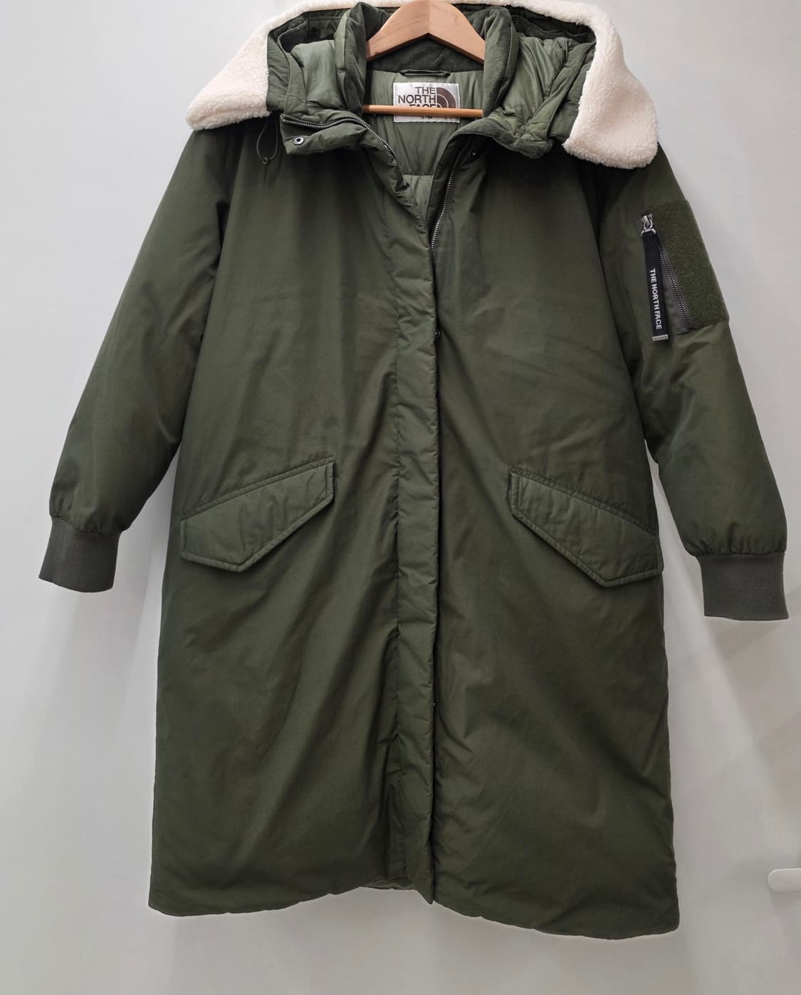 노스페이스 여성 화이트라벨 네일튼 구스다운 롱패딩.   싸이즈  95 L 상품이미지1