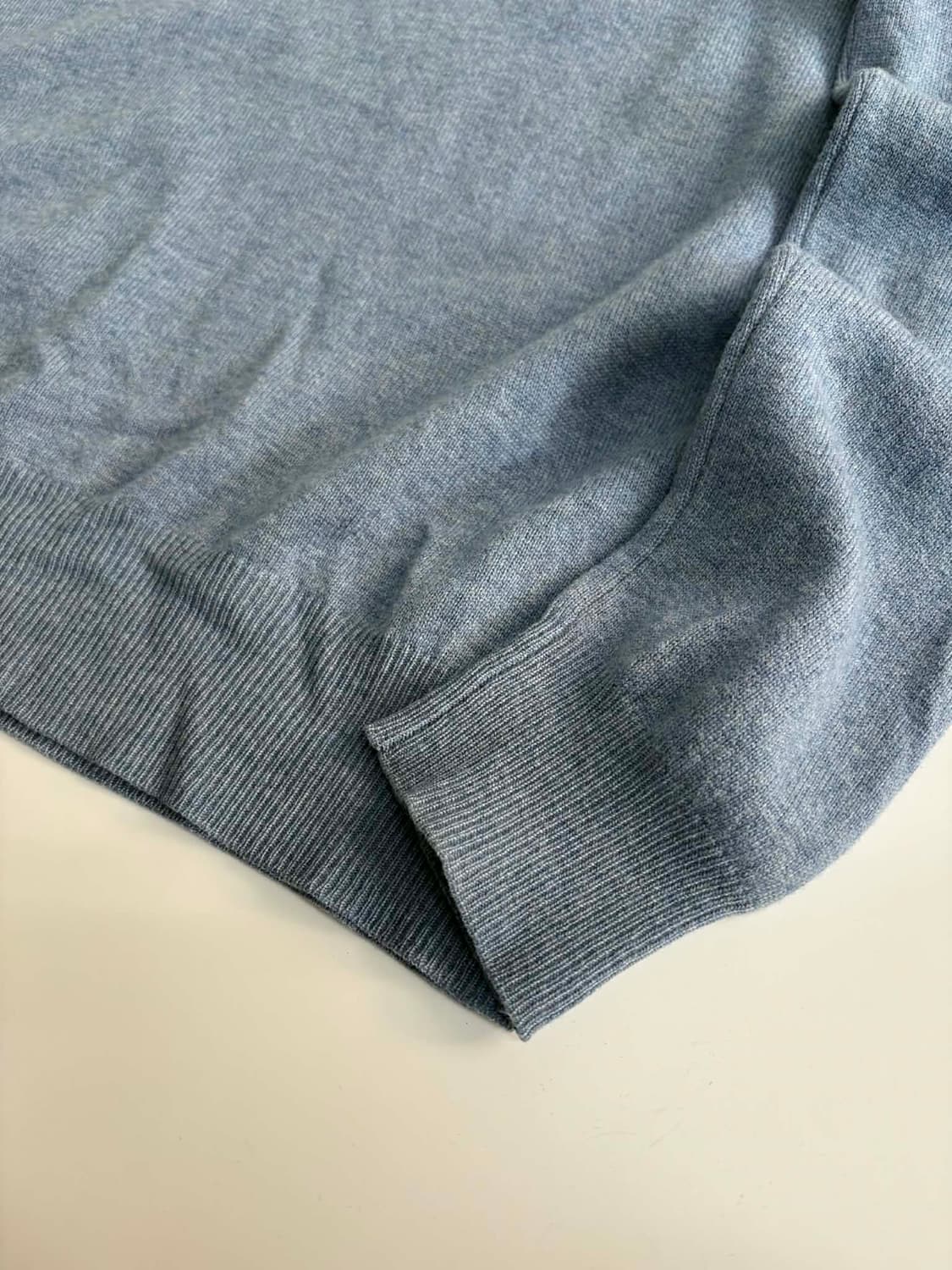 [S] 폴로 랄프로렌 블루 코튼 크루넥 니트 스웨터 상품이미지6