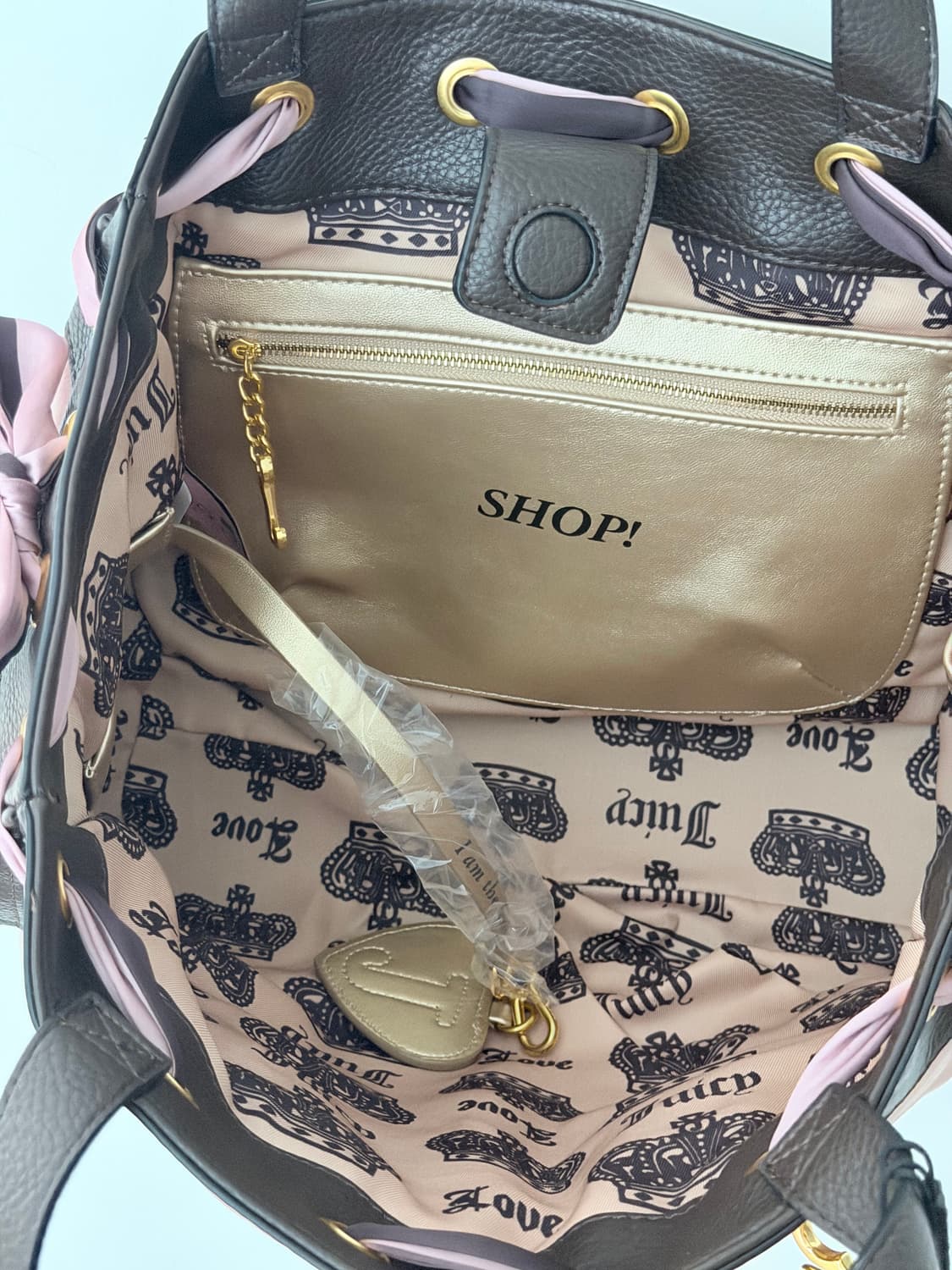 쥬시꾸뛰르 스코티독 데이드리머 토트백 빈티지 갸루  상품이미지4