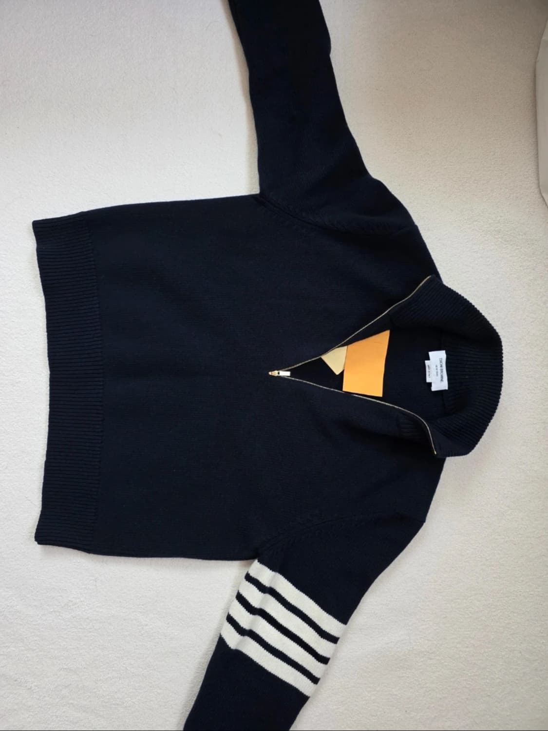 톰브라운 메리노 울 4-바 퍼널 넥 풀오버 상품이미지2