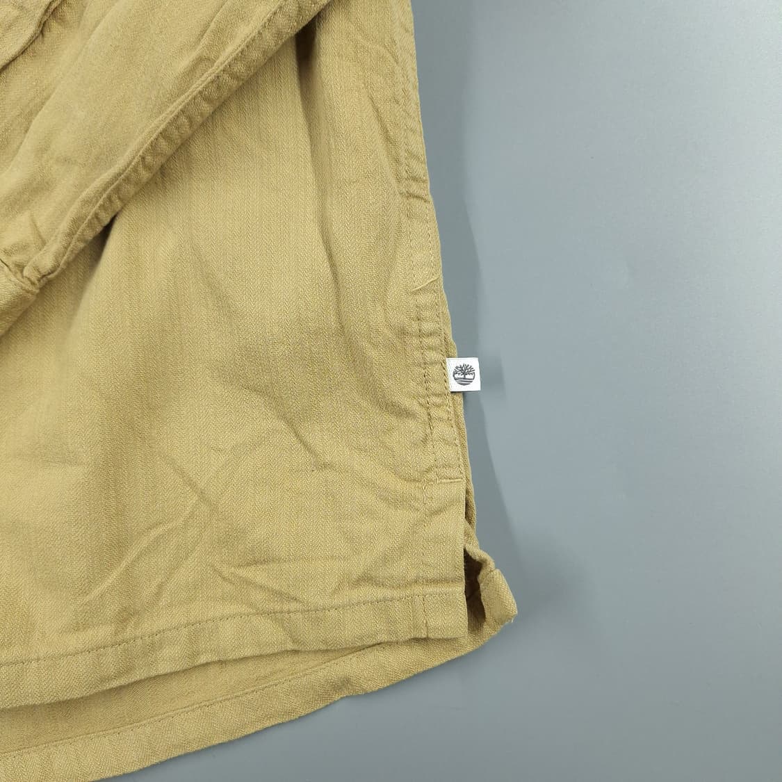 팀버랜드 샌드 베이지 투포켓 레귤러핏 워크웨어 코튼 남방 셔츠 L 상품이미지6