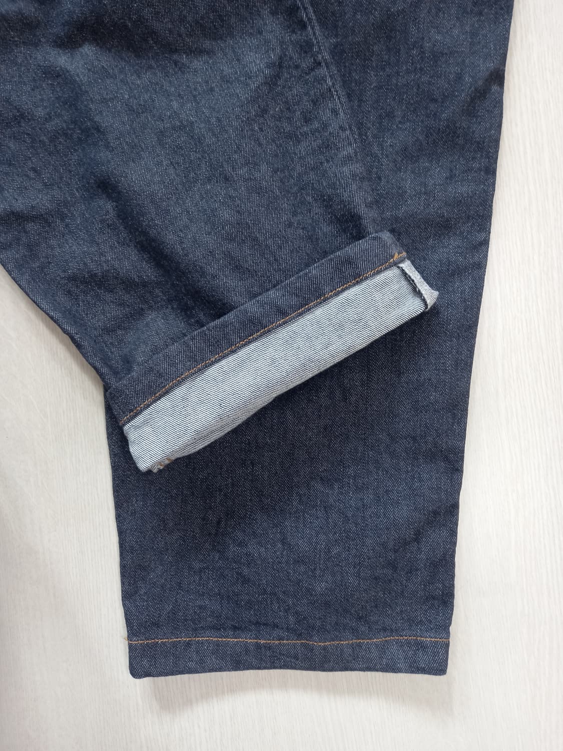 32 LEARVE Kor 하이웨이스트 스판 와이드진 진청 32-303 상품이미지5