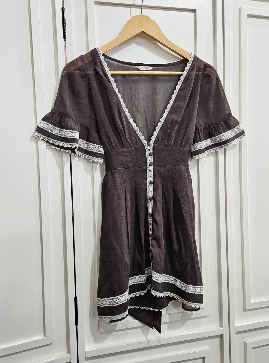 레스트로즈(LEST ROSE) 초코무드 레이스 원피스 상품이미지2