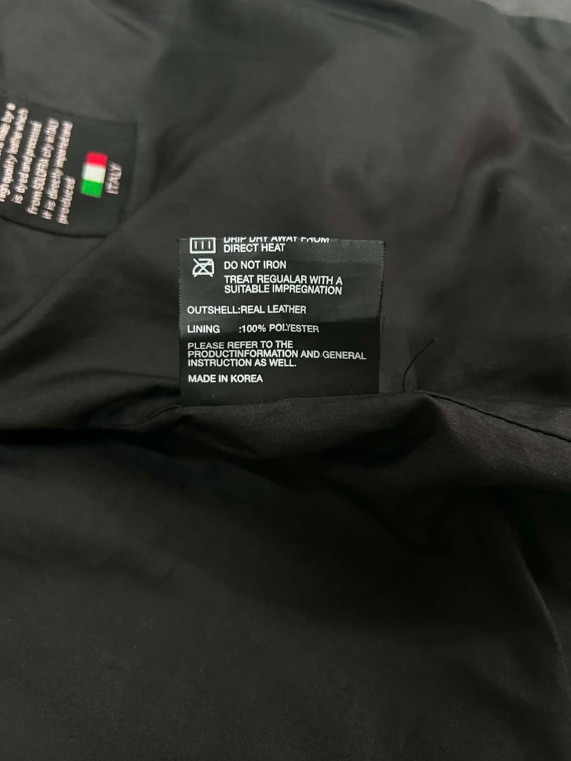 [M] Vintage 이태리 솔로프 leather 더블 디테일 집업 라이 상품이미지6