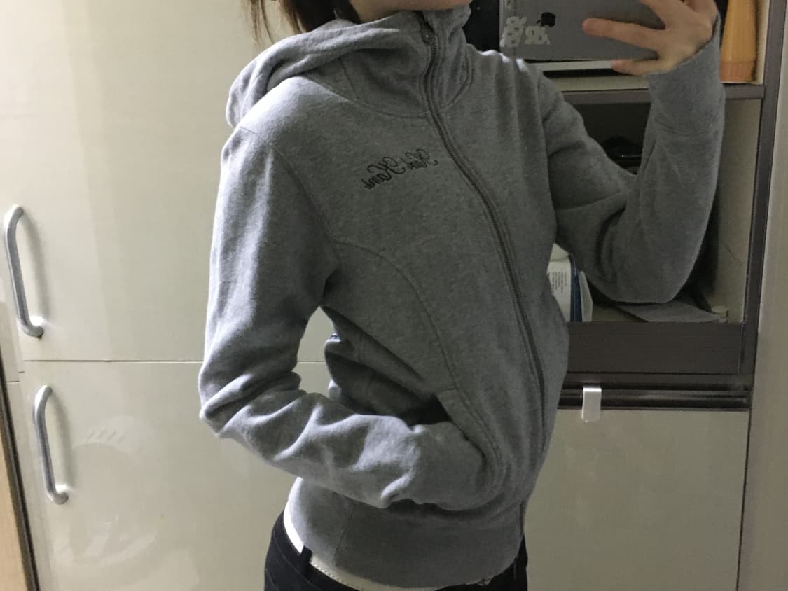 Lettering high neck hood zip-up 상품이미지9