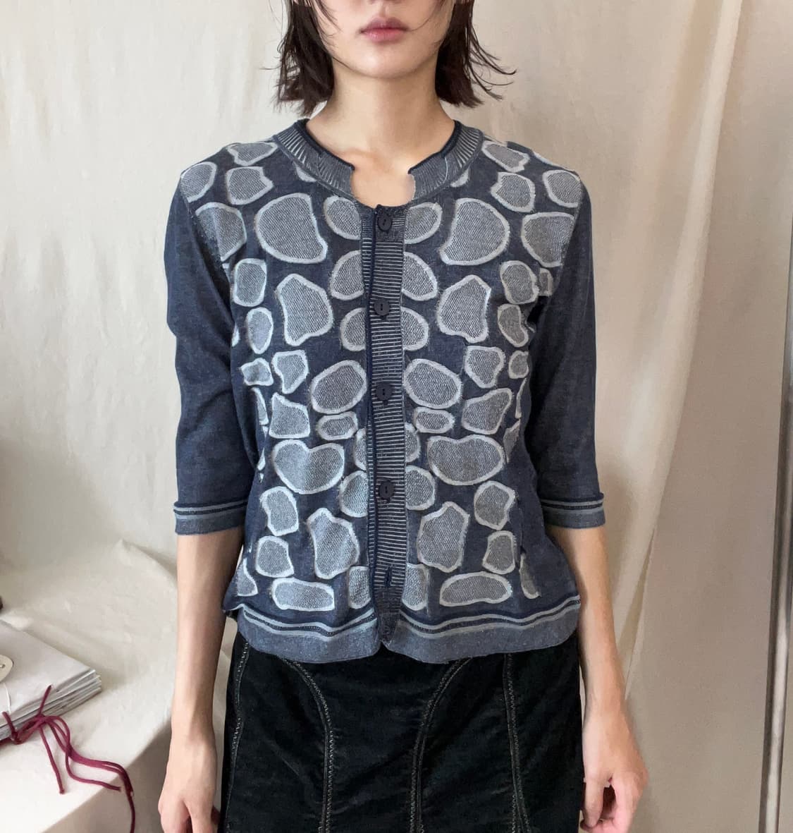 Hiroko Bis 7부 가디건 상품이미지1