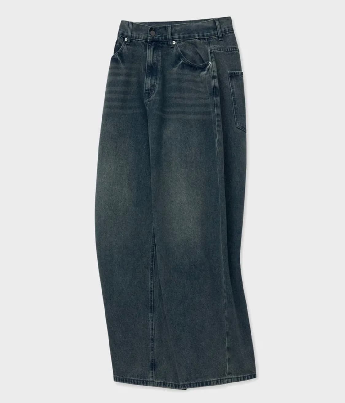 브이투 빈티지 워시드 와이드 데님 팬츠 상품이미지3