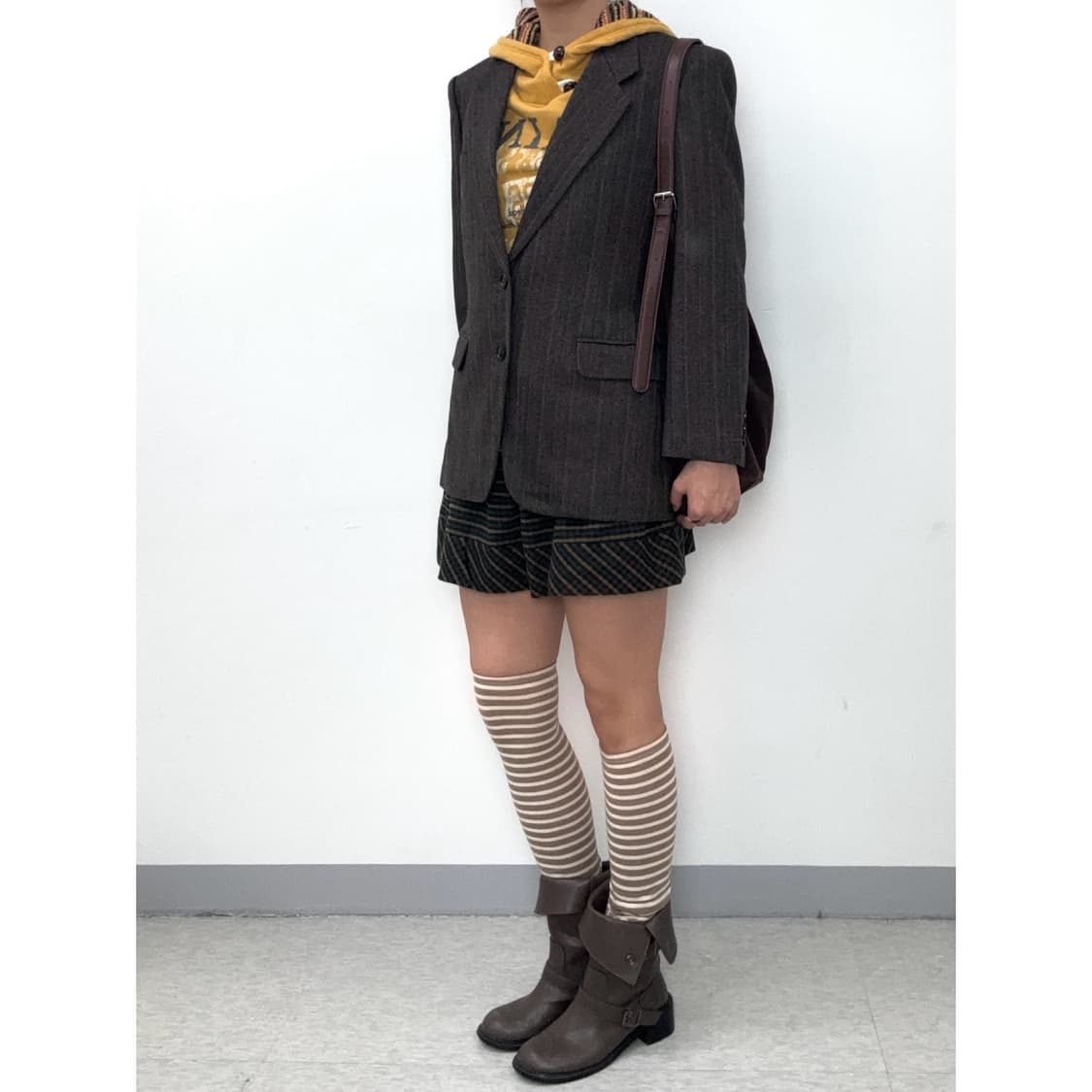 빈티지 브라운 블레이저 울 자켓 상품이미지3