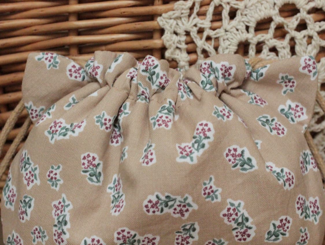 핸드메이드 베이지 고양이 파우치 상품이미지2