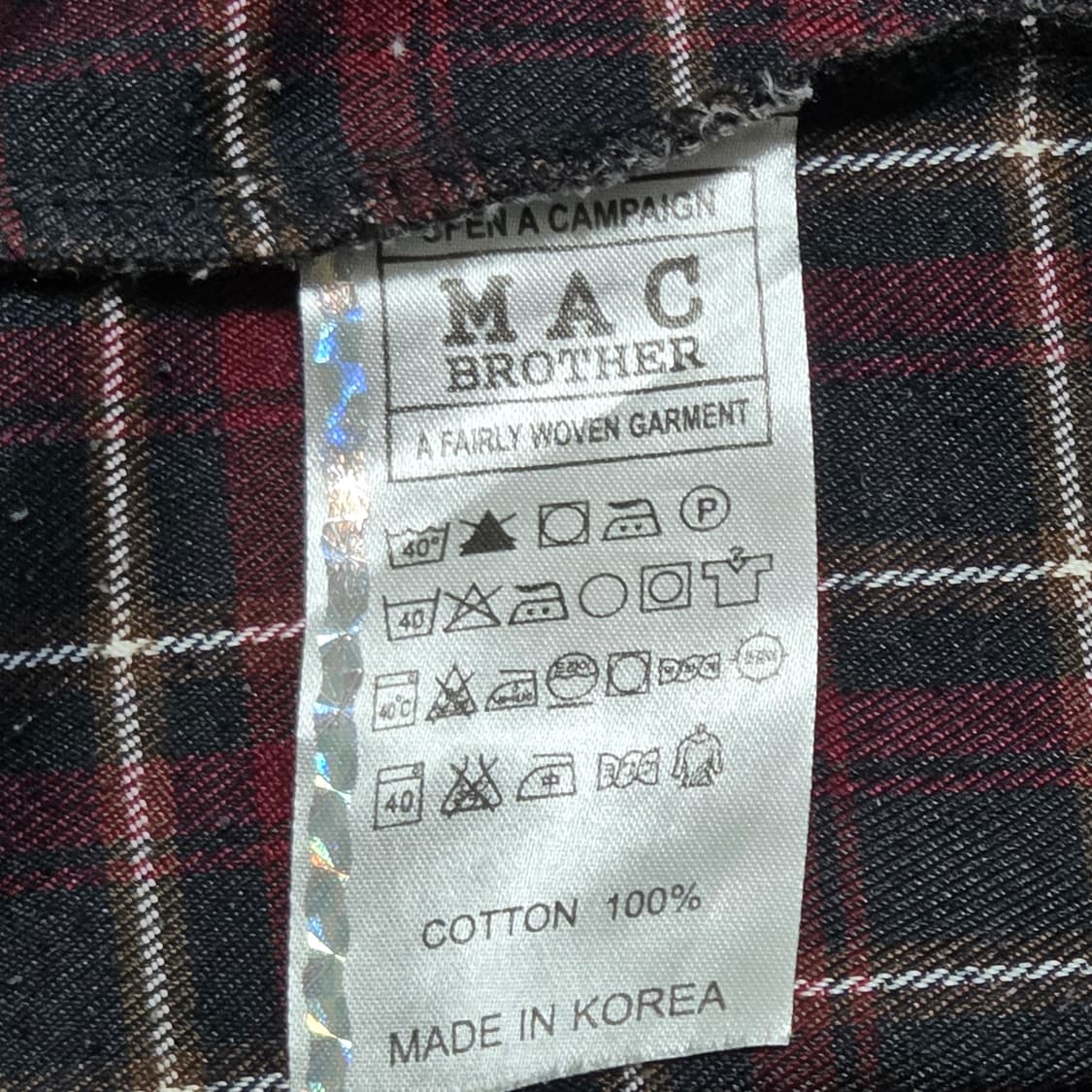 Mac brothers Vintage 맥브라더스 빈티지 체크 패턴 셔츠 상품이미지6