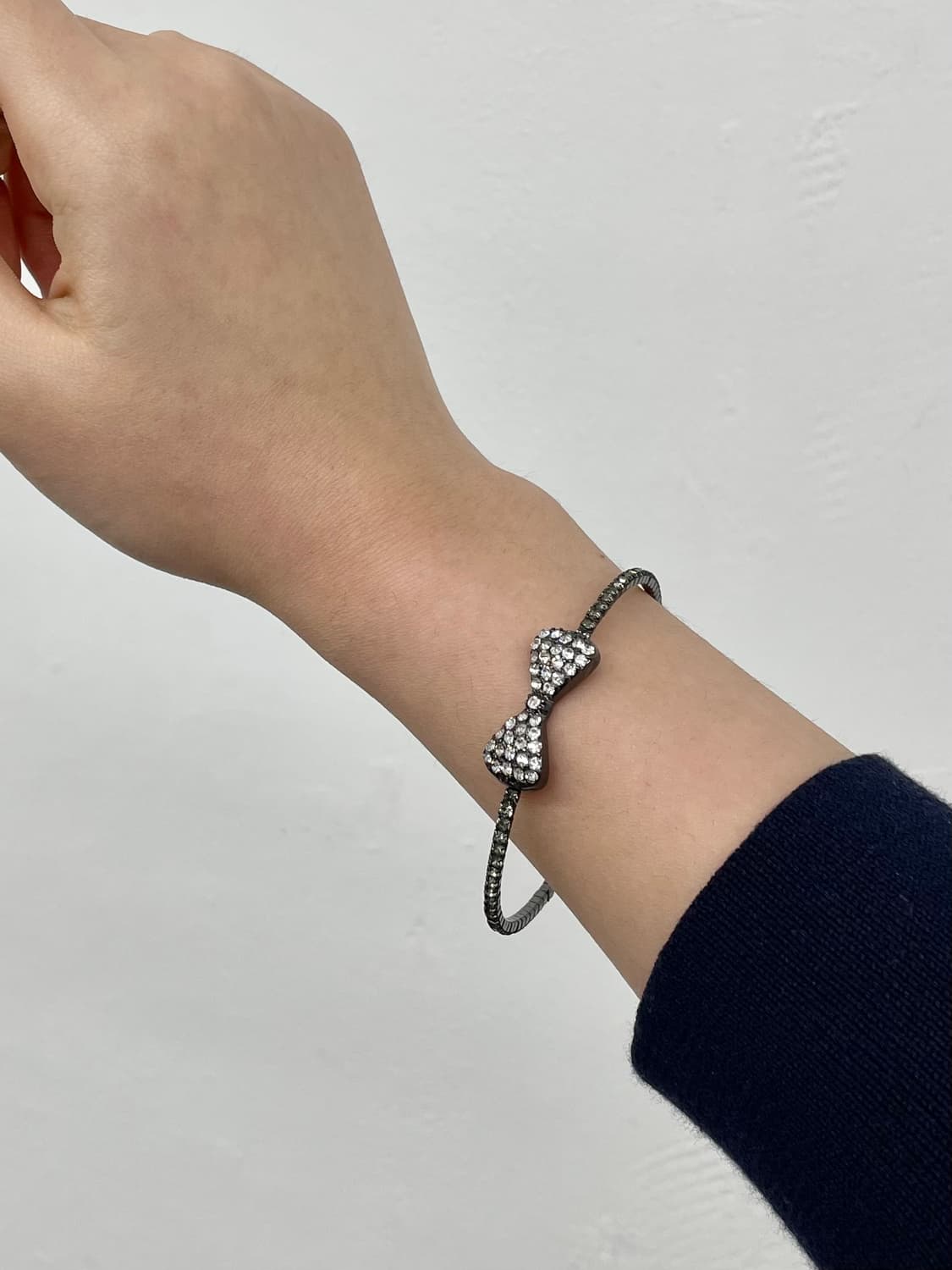 갸루 리본 큐빅 팔찌 상품이미지1