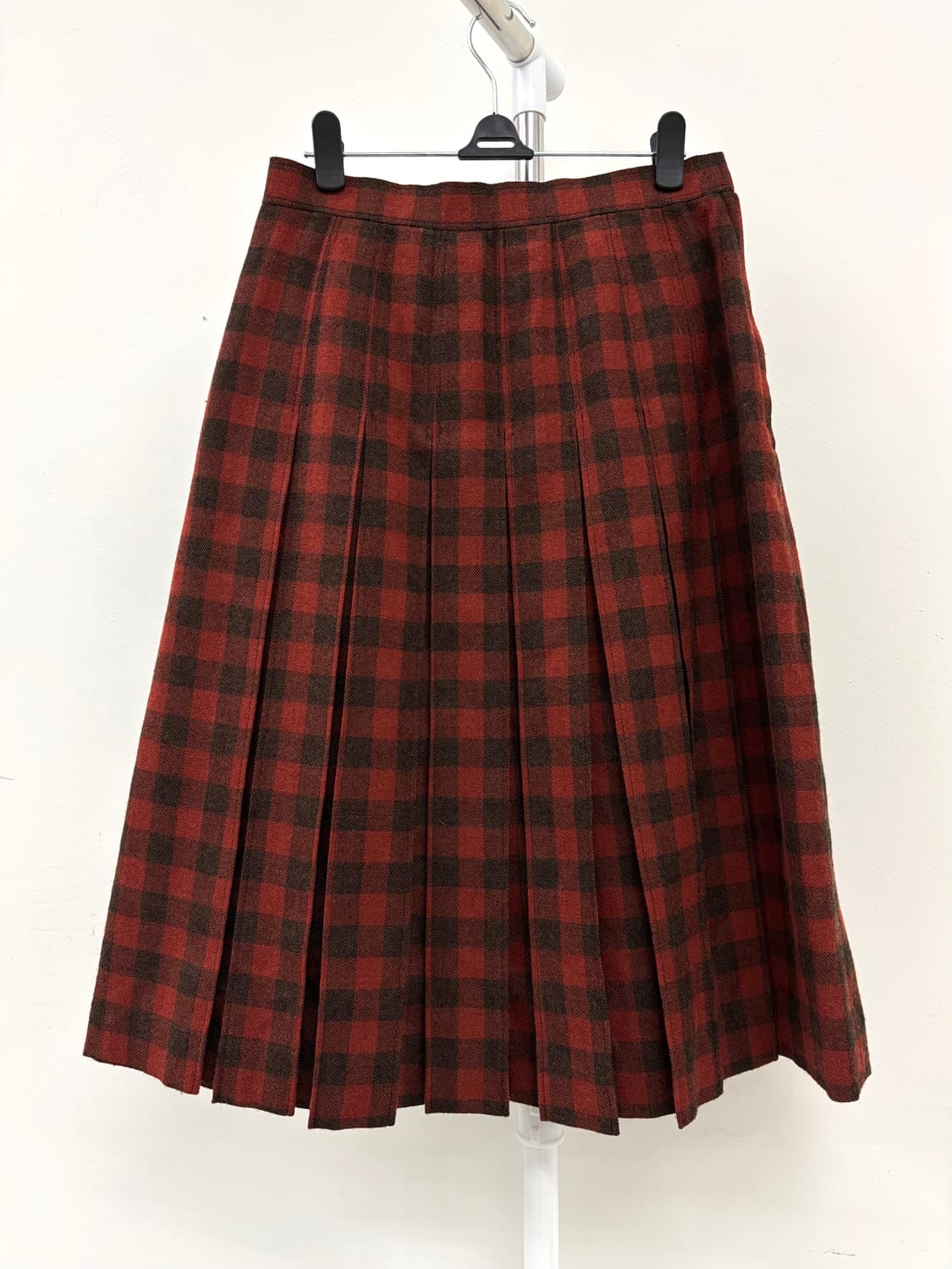 빈티지 체크 플리츠 스커트 상품이미지6