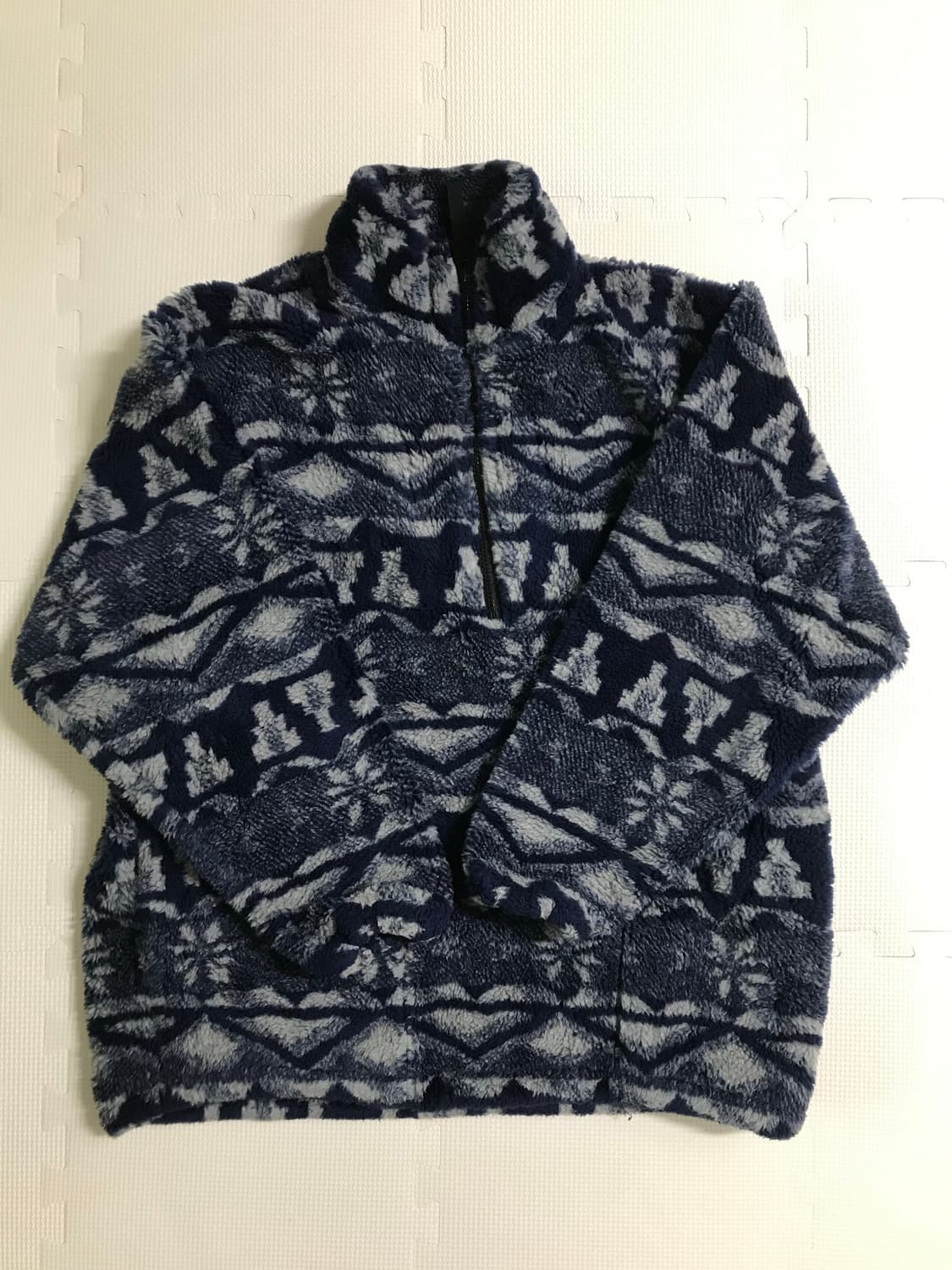 빈티지 에스닉 플리스반집업 상품이미지1