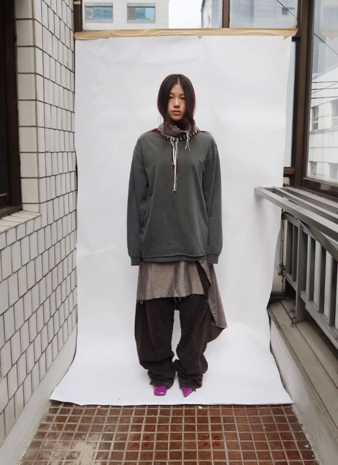 0tap 스트라이프 리버서블 비니 상품이미지3