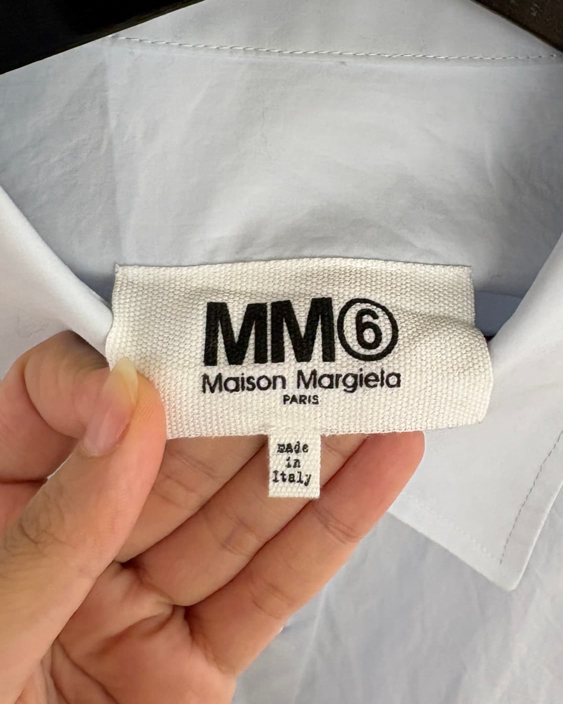 MM6 라이트블루 오픈 커프스 오버 셔츠 상품이미지7
