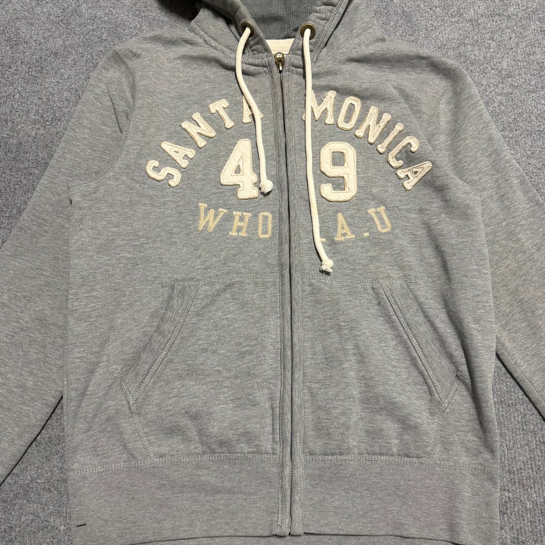 후아유 그레이 후드집업 L 상품이미지2