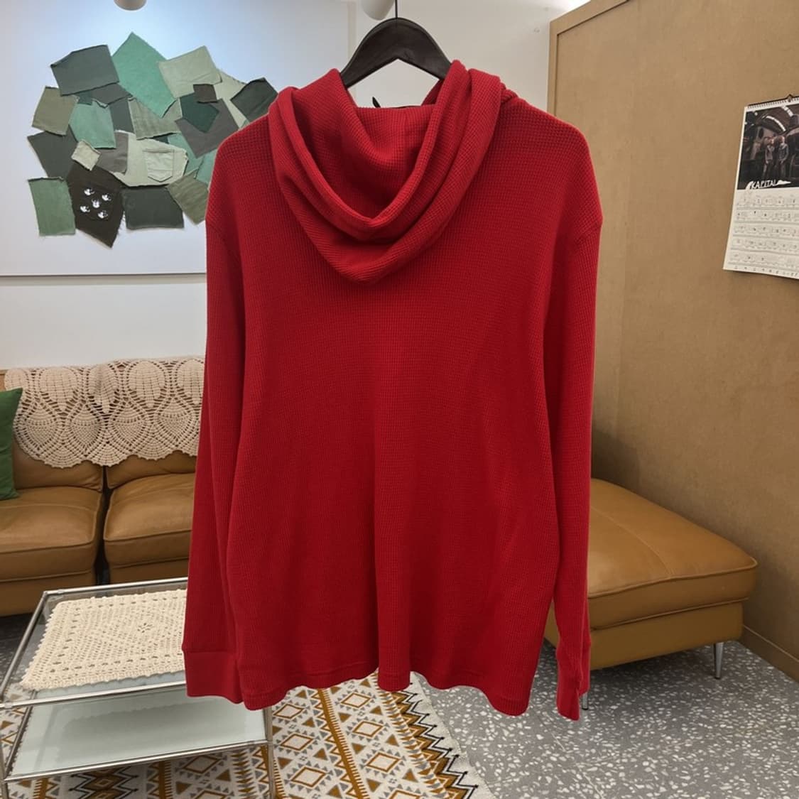 폴로 랄프로렌 올드스쿨 레트로 00's 와플 후드티 XL C10533 상품이미지4