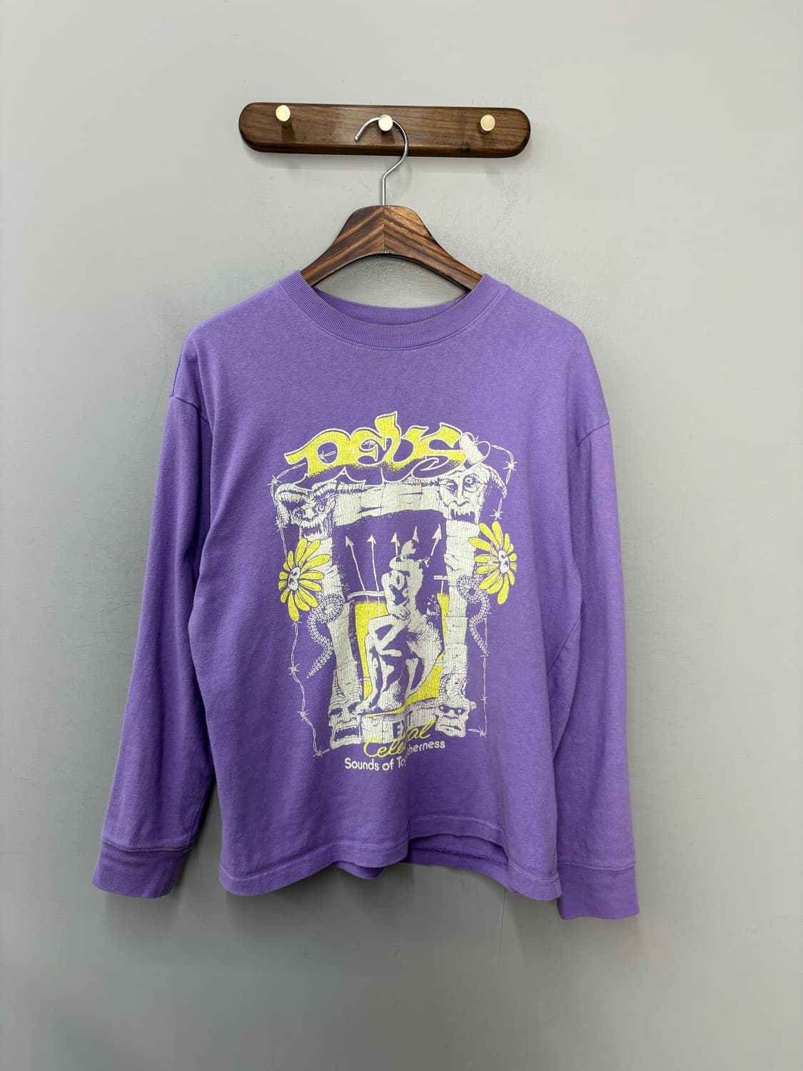 데우스엑스 마키나 그래픽 퍼플 롱 슬리브 A3771 상품이미지2