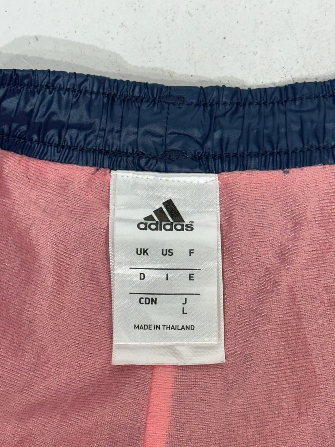 아디다스 네이비 핑크 삼선 스몰 로고 와이드 트랙 팬츠 L 상품이미지7