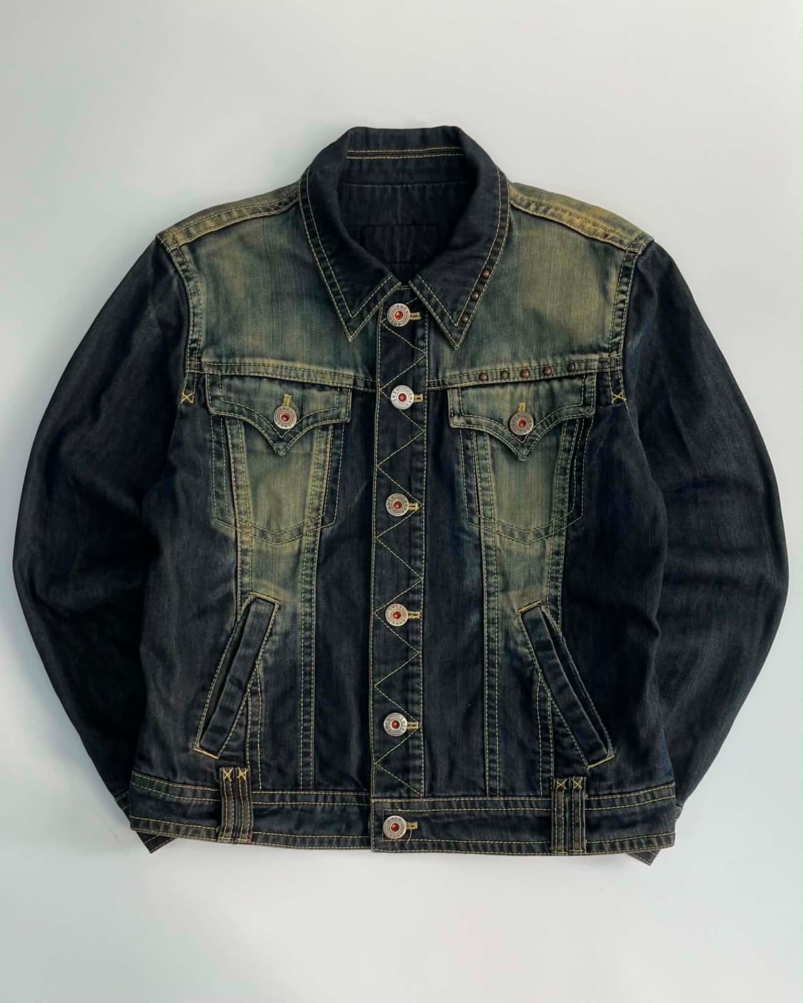 [L] SMEX JEANS Vintage Washing Denim Jac 상품이미지1