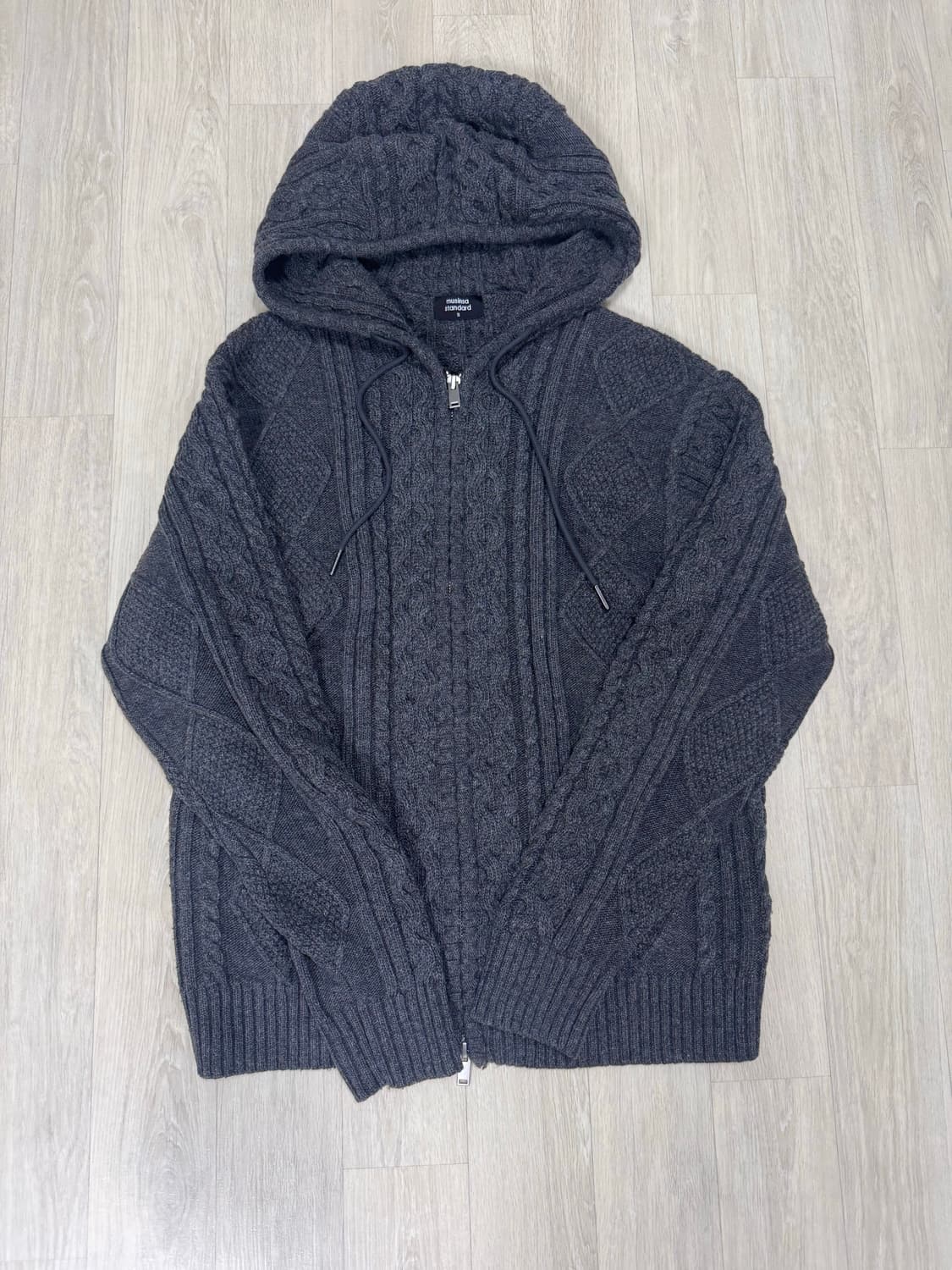 Musinsa Standard AranKnitting Hood Zipup 상품이미지1