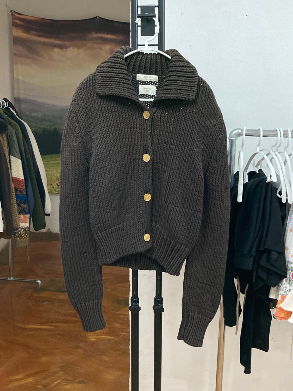 보테가 베네타(Bottega Veneta) 리브드 니트 가디건  상품이미지1
