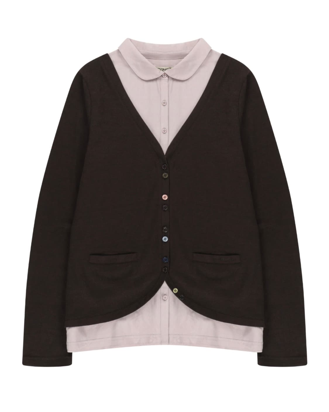 코이세이오 셔츠가디건_브라운, 2사이즈 상품이미지1