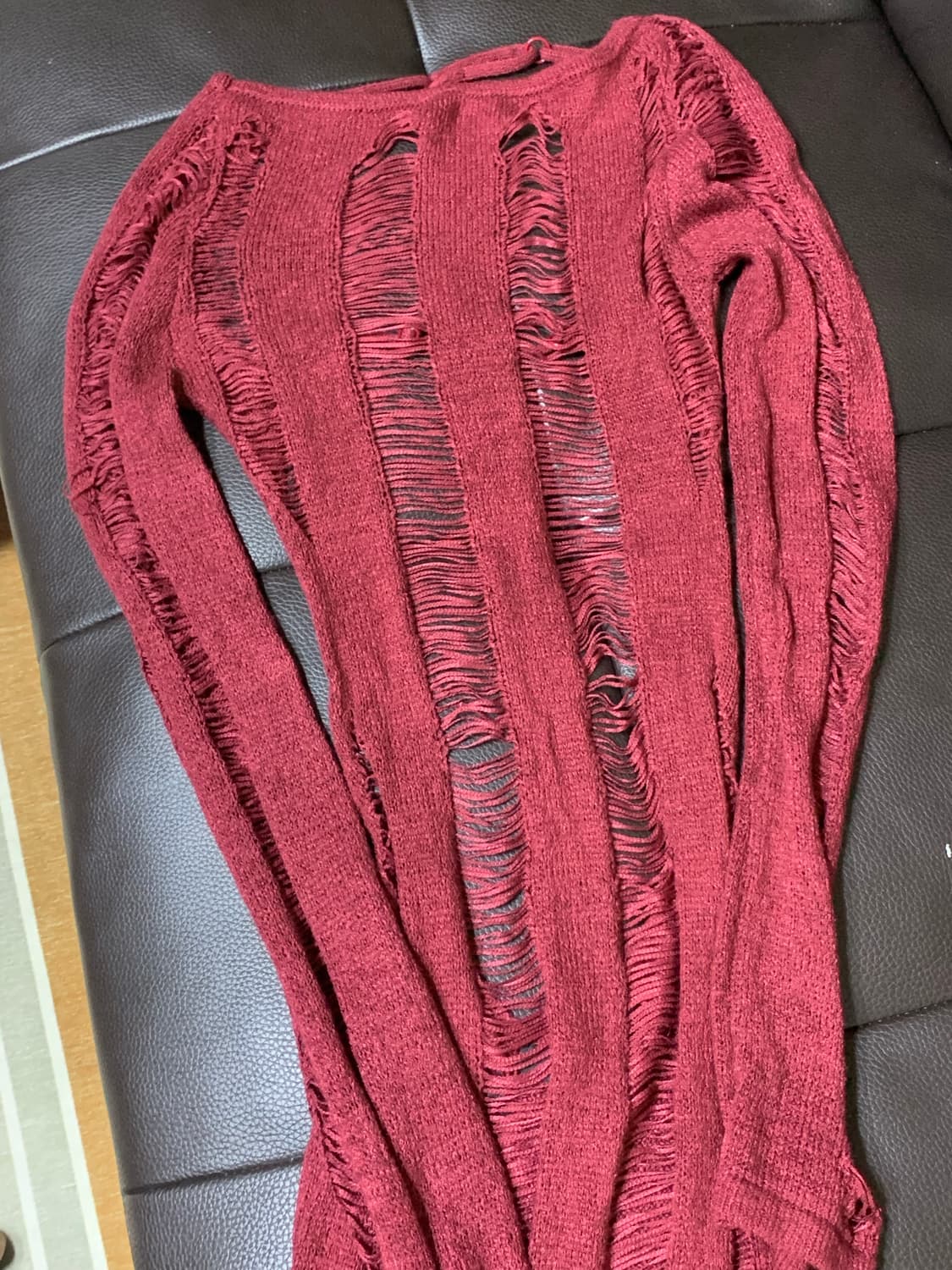 Jaded London Burgundy Umbra Mini Dress 상품이미지5
