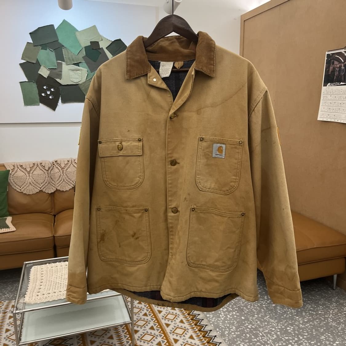 칼하트 빈티지 컨트리 패치 초어 디트로에드 워크자켓 105 C10730 상품이미지3