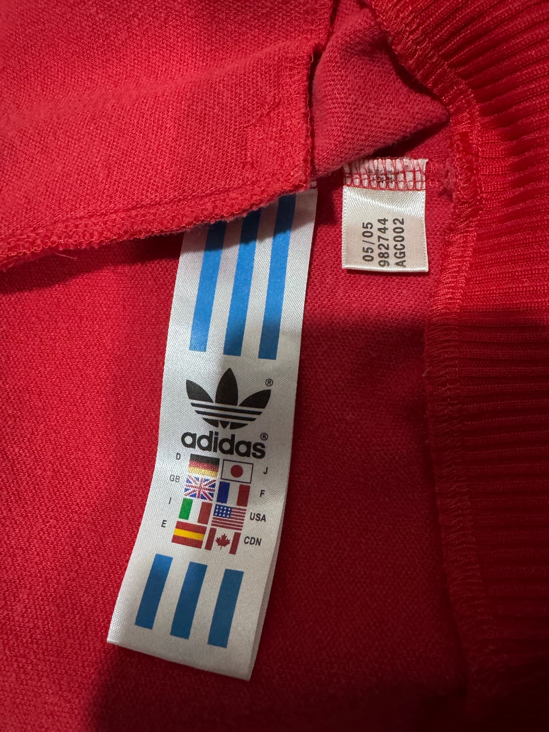 아디다스 04‘s 베켄바우어  레드 트랙탑 상품이미지6