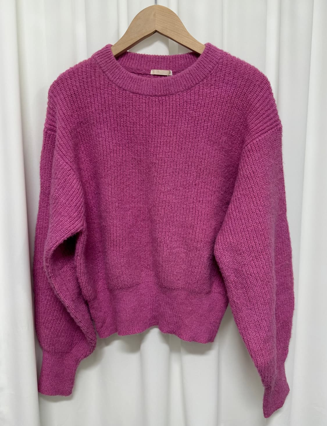 GU 핑크색 니트스웨터 상품이미지2