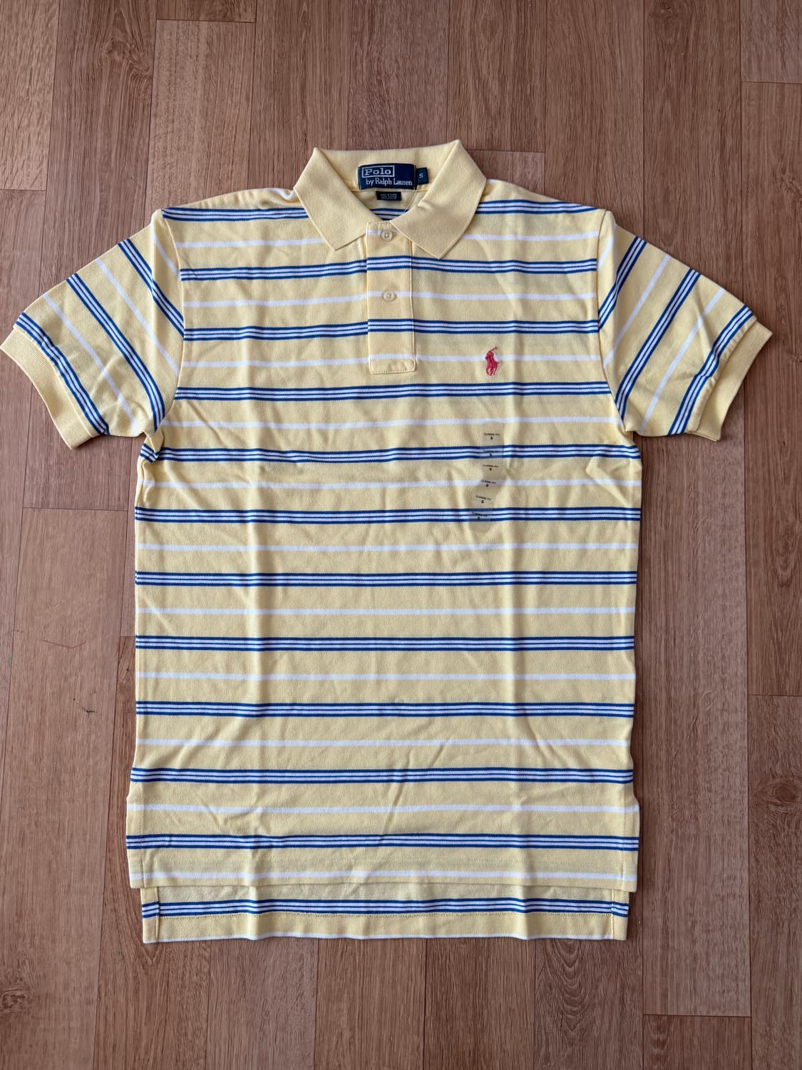 폴로 랄프로렌 스트라이프 반팔 카라티 S 상품이미지1