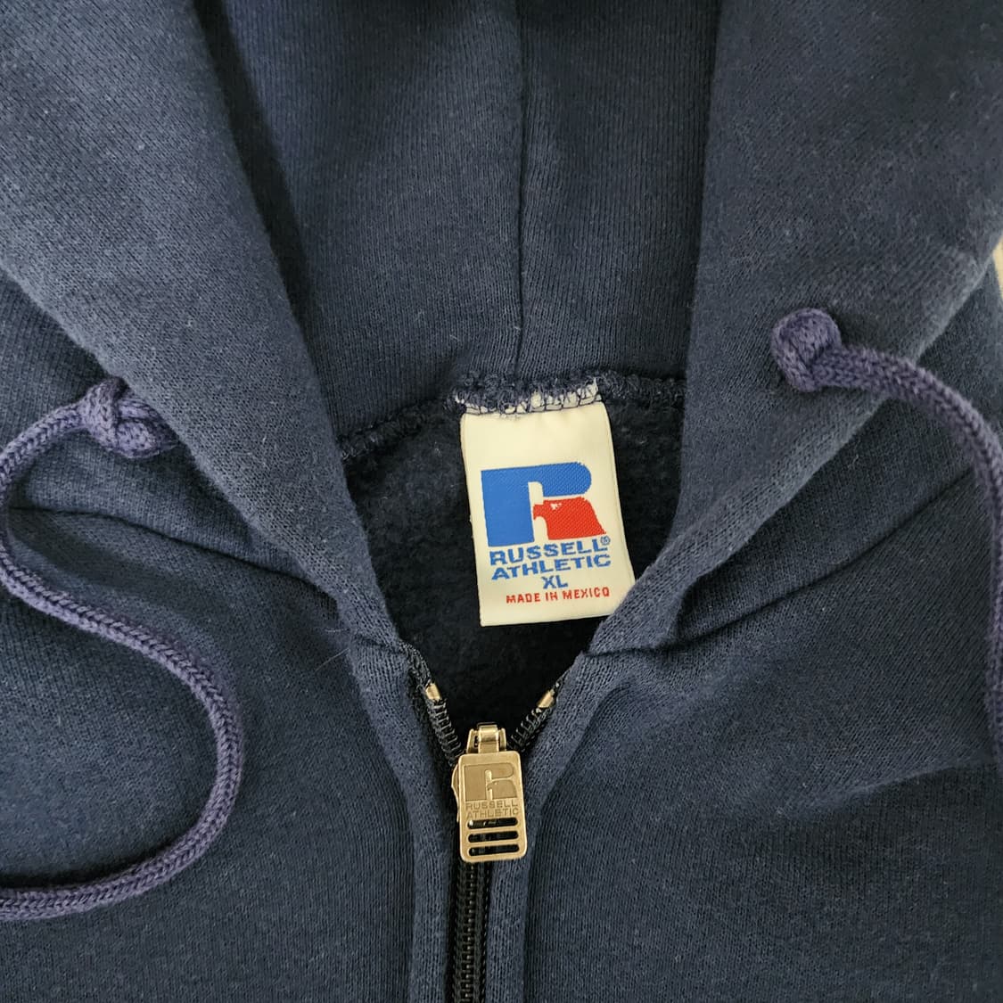 [XL] 90s 빈티지 러셀 애슬레틱 후드집업 네이비 ver. 5 상품이미지3