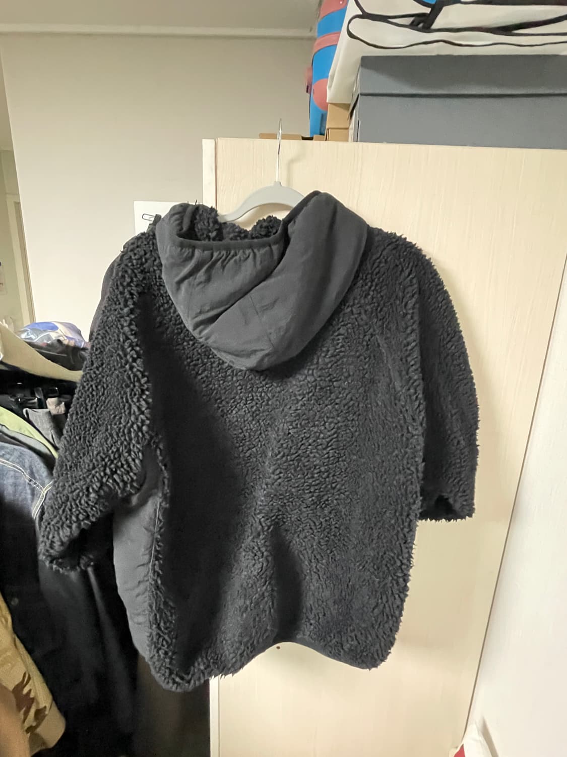 스투시 쉐르파 패널드 후드 자켓 블랙 M 사이즈 상품이미지4