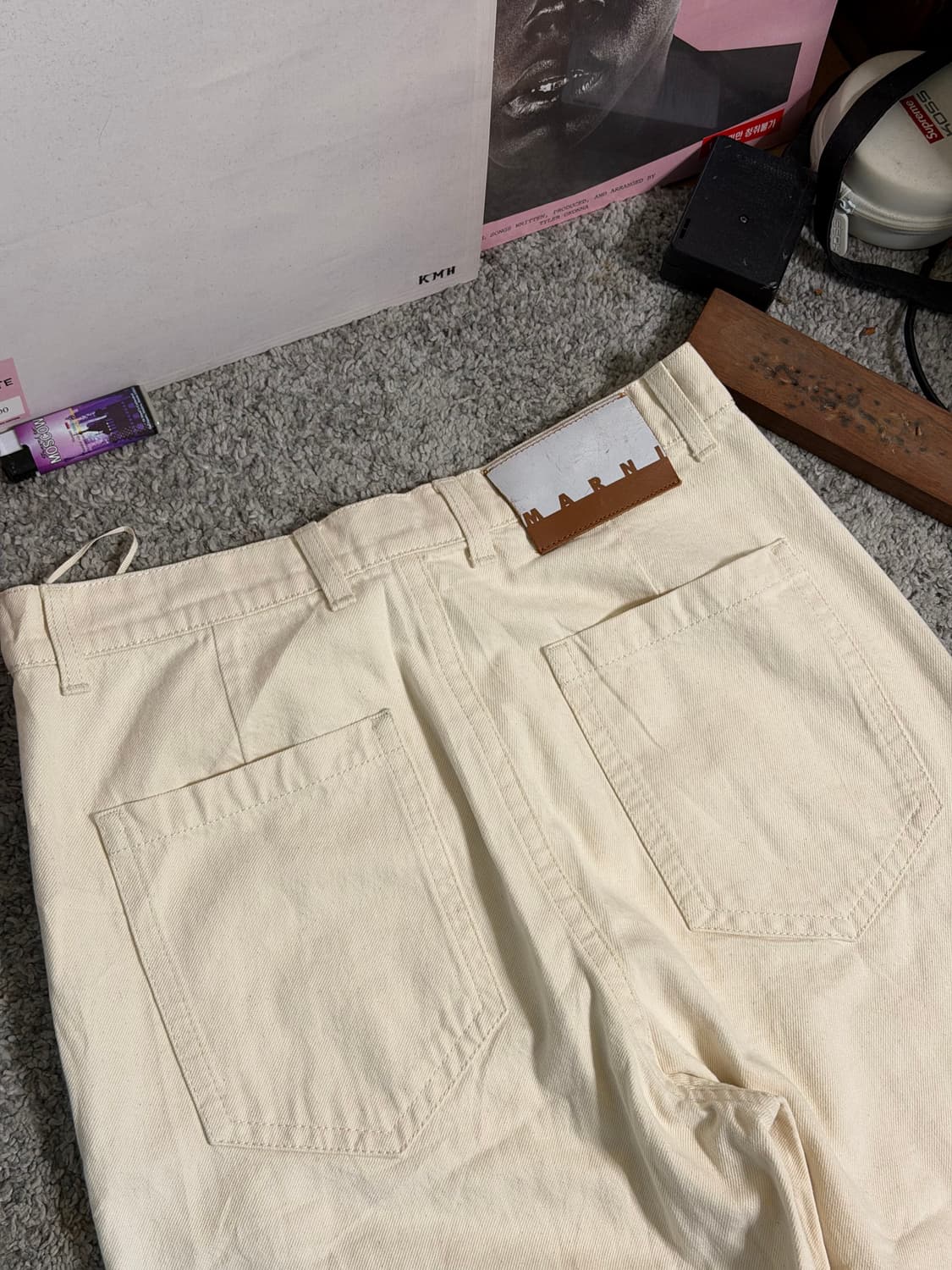 Marni 마르니 와이드 페인트 데님 상품이미지4