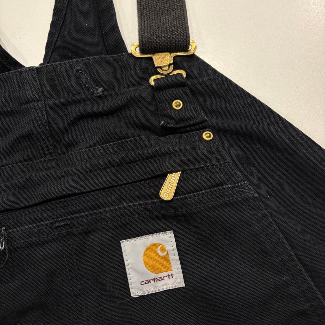 [50] 칼하트 더블니 빈티지 빅사이즈 블랙 오버롤 멜빵 C331 상품이미지4
