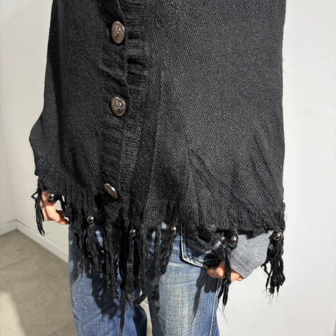 Dig deep 락시크 블랙케이프 망토 상품이미지2