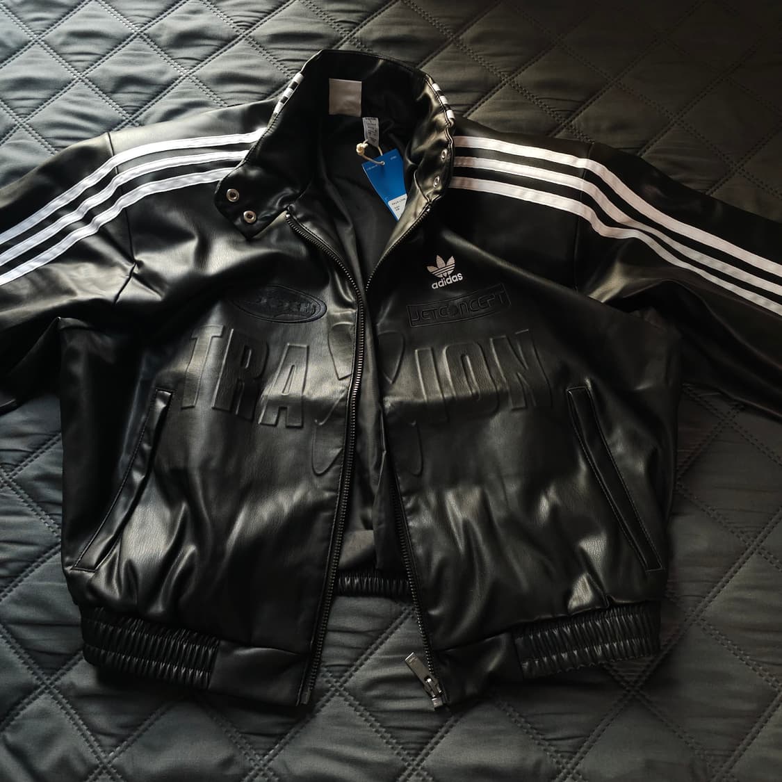 [새제품S, L] 아디다스 아딜레늄 시즌2 바이커 하이넥 자켓 블랙 상품이미지5